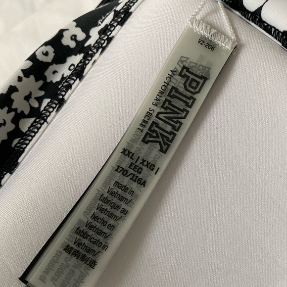 NWT PINK VS Victoria’s Secret black & white BIKINI SET - Picture 6 of 8